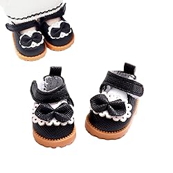 Mini Doll Shoes, 1 Pair Cute Bow Princess Leather