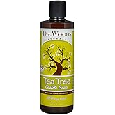 Dr. Woods Tea Tree Liquid Castile Soap - Castile Soap with Pure Tea Tree Oil, Body Wash for Men and Women, Contains Organic Shea Butter, Natural Cleaner for Face, Hands, and Body - 16 Fl Oz