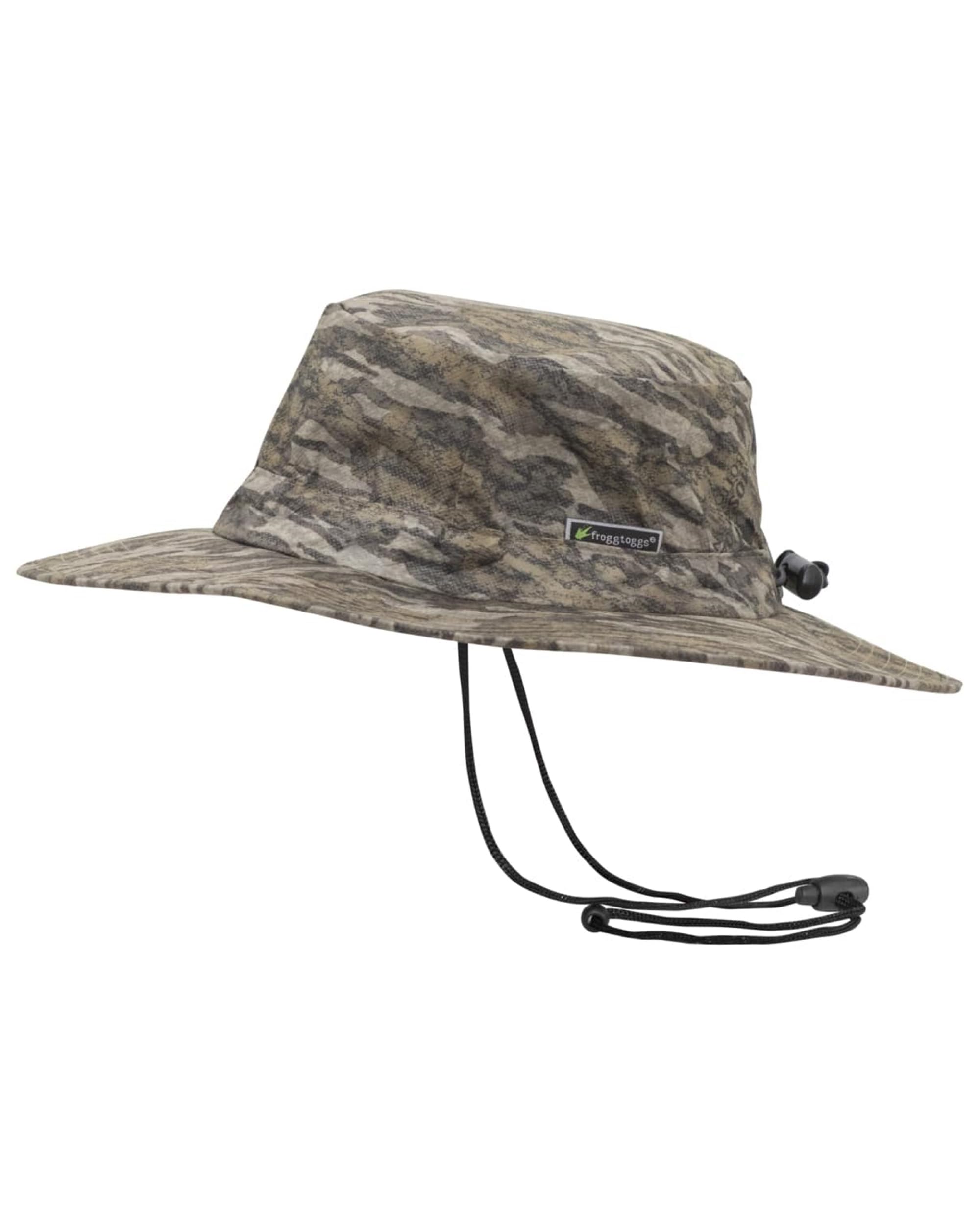FROGG TOGGS Bucket Hat, Waterproof, Breathable, Sun Protection, Mossy Oak Bottomland, One size