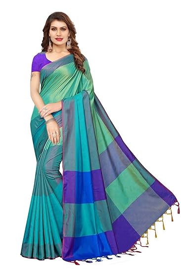 VAIVIDHYAM Saree Art Silk Saree with Blouse Piece.