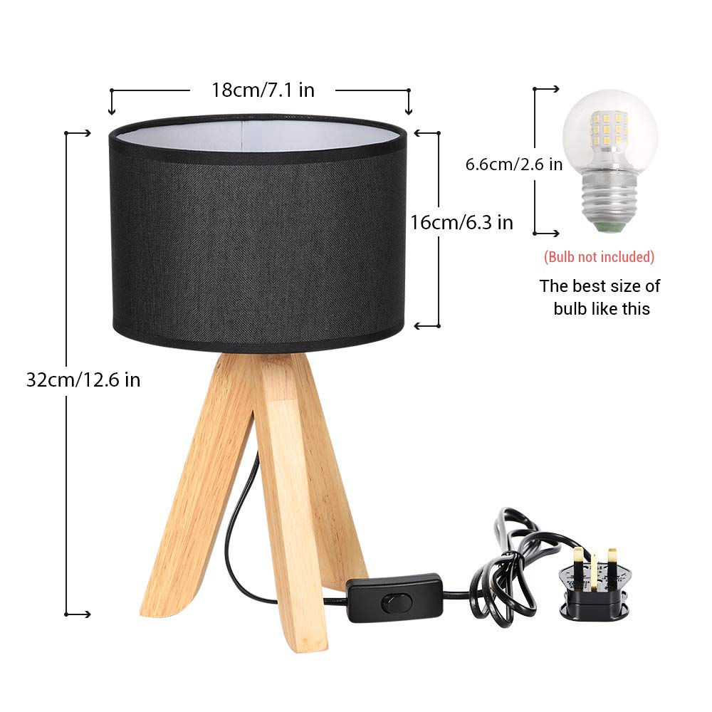 Haitral Mini Bedside Tripod Table Lamp W Buy Online In Bahamas At Desertcart