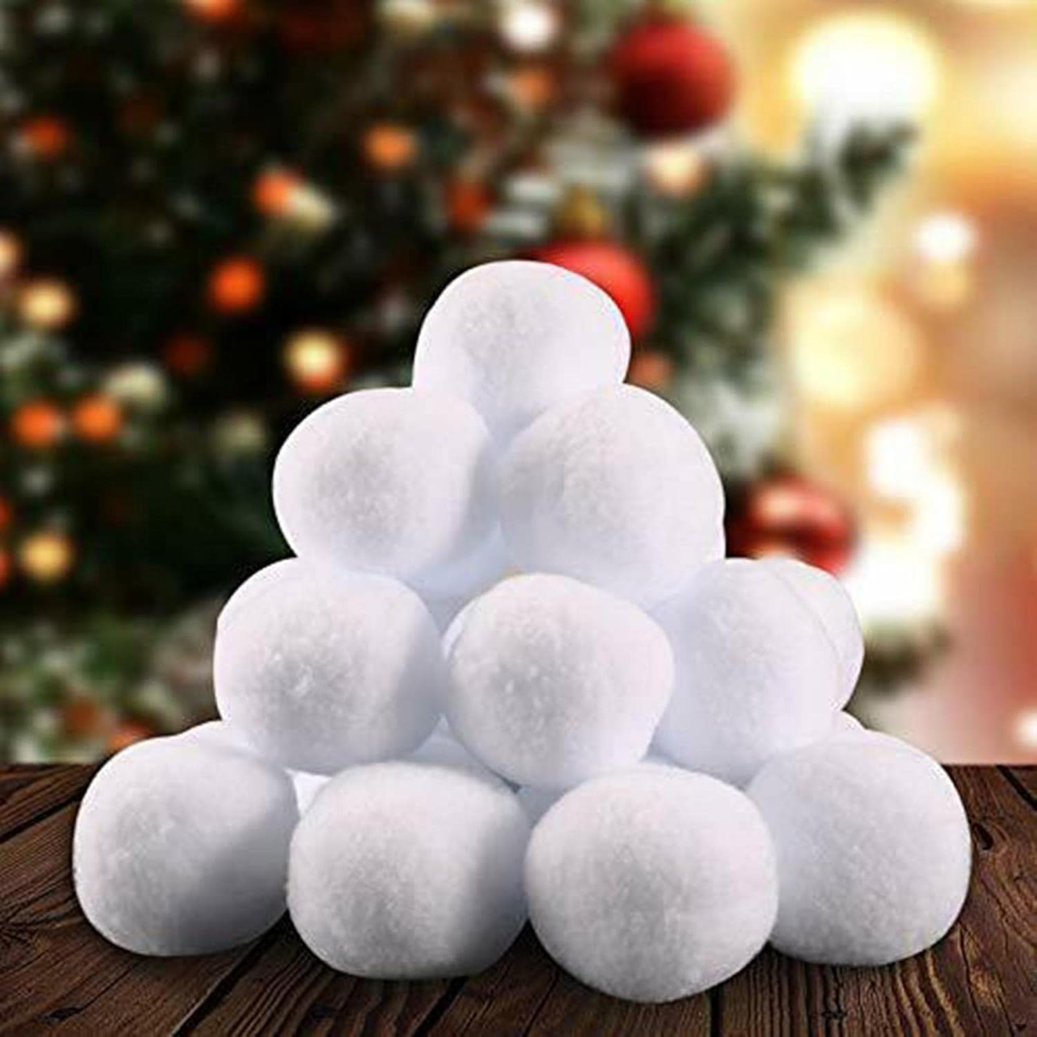 Artificial Snow - Fake Snow Fake Snowballs Artificial Snow for Kids Indoor Decoration 2 Inch Soft and Pinchable Imitation Snowball Indoor Snowballs for Kid Snow Fight (20PC)