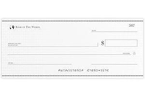 PAPER JUNKIE Sustainable Greetings Reusable Giant Paper Check - 30 x 16 in Multicolor Dry Erase Board - Oversized Novelty Gag Gift & Giant Check for Fundraisers & Awards