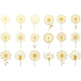 Ceramic Decals - Overglaze Gold - Enamel Decal - Waterslide Decal Gold Dandelion