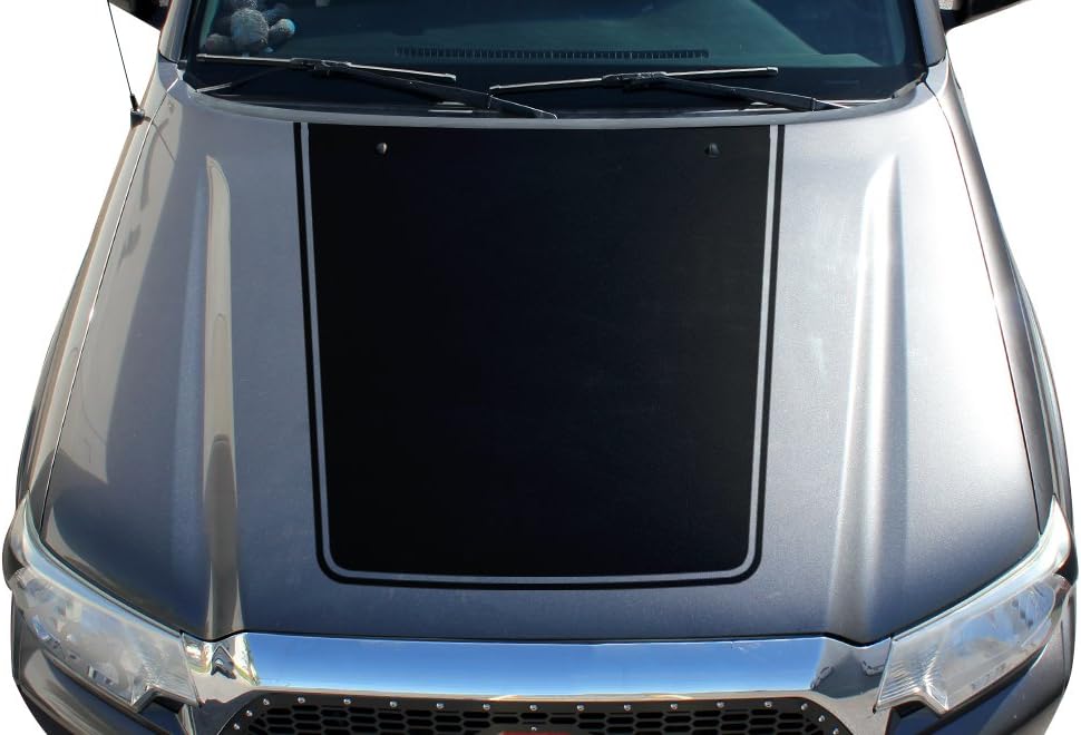 Best Blackout Hood Graphics 3M Vinyl Decal Wrap Kit  Matte Black