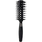 Phillips Brush Luxe Monster Vent 5 Poly-Tipped Professional Hair Brush (2.5” Diameter Barrel) – Black & Rose Gold Vented Hairbrush, Mixed Boar Hair & Poly-Tipped Nylon Bristles