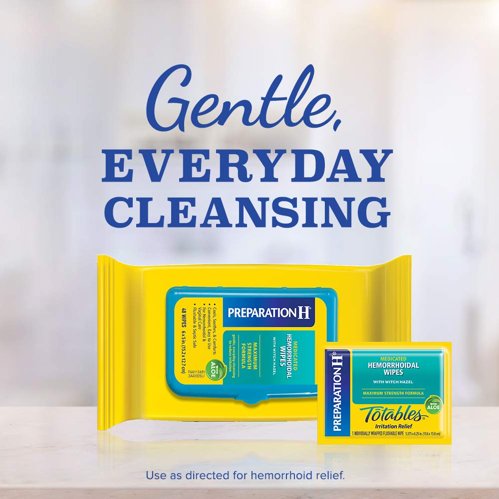 Preparation H (0.9 Ounce, 1 Tube per Box) Hemorrhoid Symptom Treatment Cooling Gel, Fast Discomfort Relief with Vitamin E and Aloe, Tube