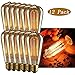 INNOCCY Edison Light Bulb , 60W E26 E27 Vintage Bulb Dimmable ST64 Antique Squirrel Cage Light , 2300K , 240 Lumens , Pack Of 12