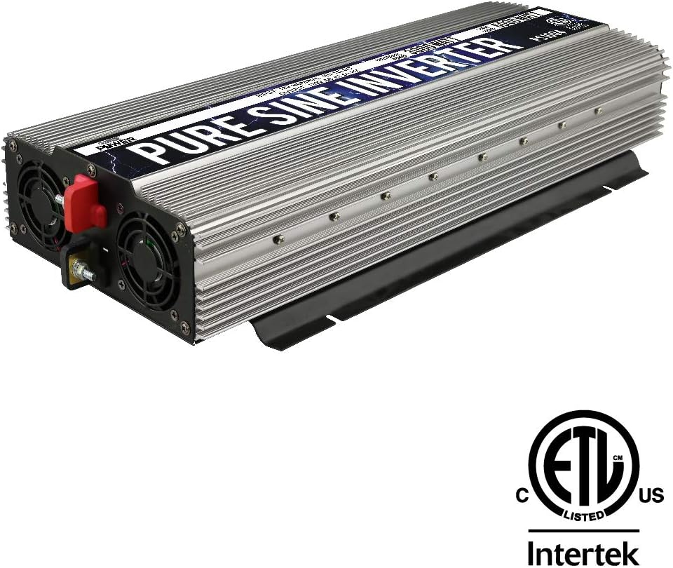 GoWISE Power PS1004 3000W Continuous 6000W Surge Peak Power Pure Sine Wave Inverter with Starter Cables and 4 Output Sockets: Automotive