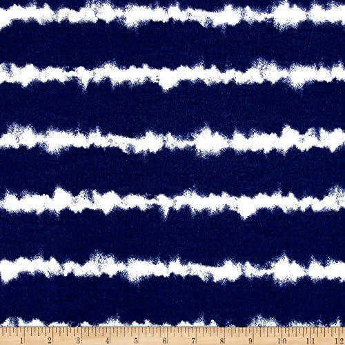 Coachella Jersey Knit Tie-Dye Blue/White Fabric By The Yard