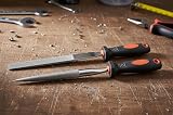 Orbitron 2 Piece Diamond File Set Half Round Flat Stone Glass Metal Tile Soft view 3