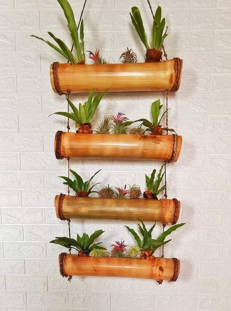 Bengal Handicrafts & Handlooms Bamboo Hanging Planter for Your Home