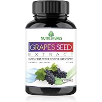 Nutriherbs Grapes Seed Pure Extract support | Joint Health | Immunity Boost | Antioxidant Supplement 90 veggie capsules…