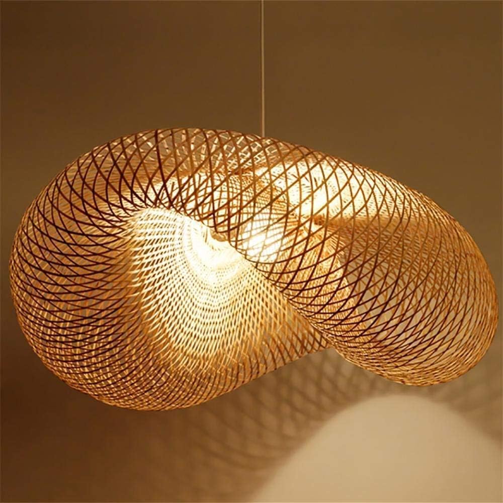 Bamboo Art Ceiling Light,Bamboo Lampshade Pendant Lamp,Bedroom Living