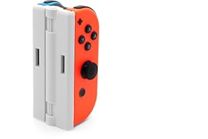 TIP DEVICES Advanced One-Handed Joy-Con Grip – Ambidextrous – Sync Light Indicator – 5-in-1 Grip for Any Hand, Ergonomic and Eco-Friendly (White)