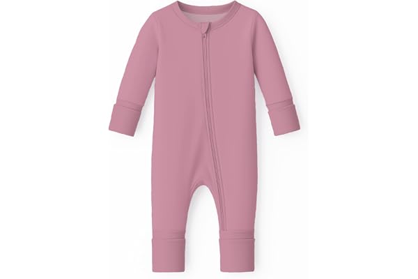 Itsy Bitsy Boutique Viscose from Bamboo Sleeper Baby Pajamas, Convertible Gripped Footie with 2-Way Zipper, Ideal for Eczema
