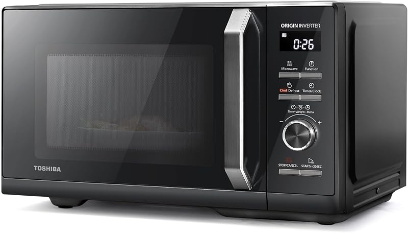 Toshiba 25L 3-in-1 Microwave Oven with Grill Origin Inverter Black
