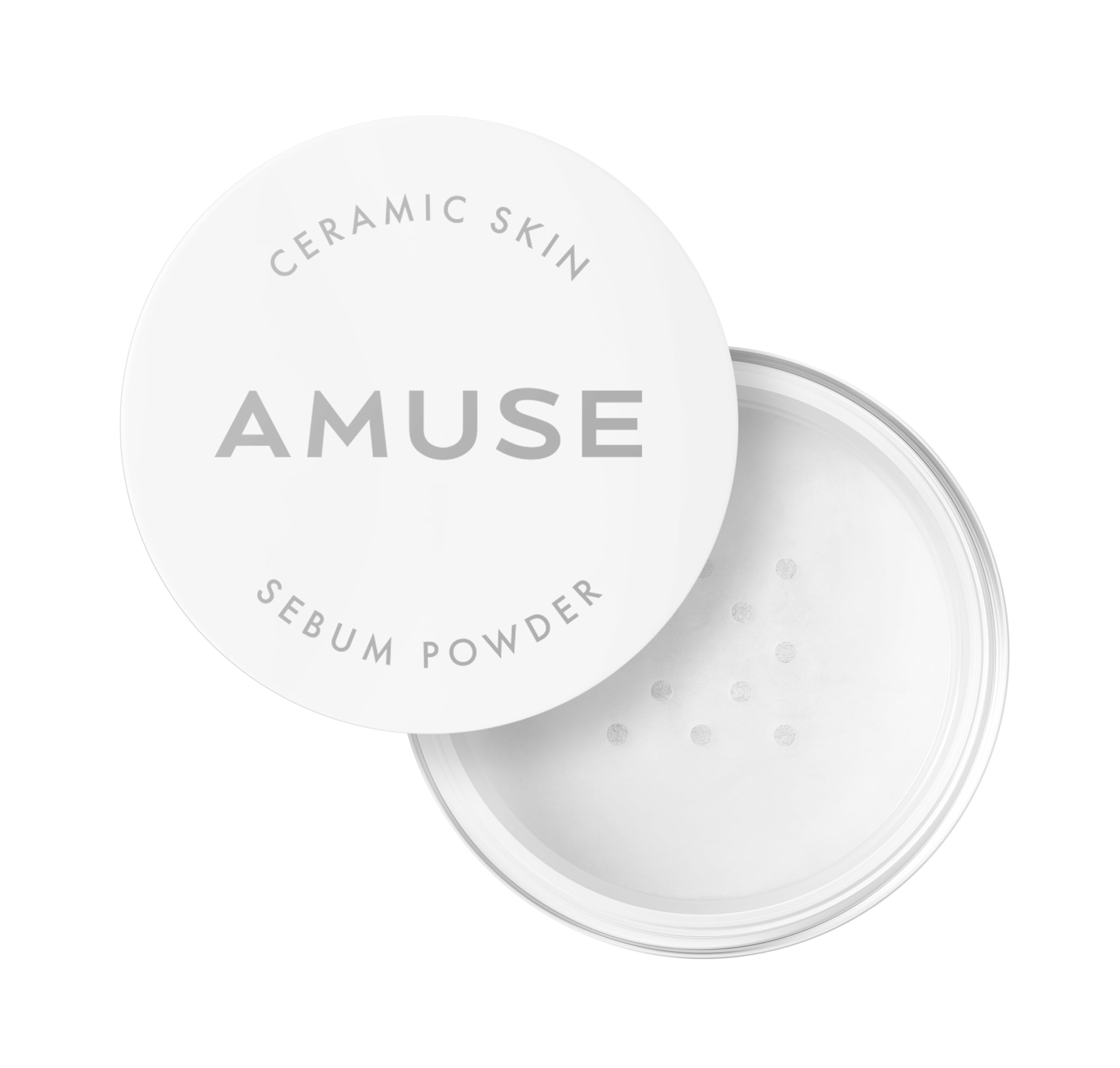 Photo 1 of AMUSE SEOUL NEW Ceramic Skin Sebam Powder 2 Colors (Clear/Violet)? Amuse Nosebum Pores & Sebum Cover Texture Cover Smooth Skin Adhesion Base Makeup Finish Powder Korean Cosmetics Vegan Wonyon