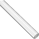 Acrylic Round Rod, Transparent Clear, Standard Tolerance, Fed. Spec. L-P-391A, 1" Diameter, 24" Length
