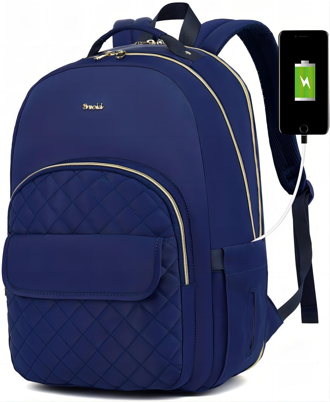 Breold Backpack for Women Bookbag for Teens Girls,School Backpack for High School College,Laptop Backpack for 15.6 Inch Laptop for Travel Business
