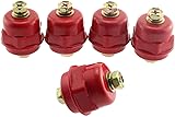 SQXBK Busbar Insulator 5PCS Red Resin SM-25 M6