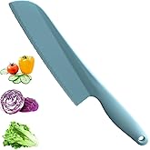 PALAKATE Lettuce Knife, 11 inch Nylon knife, Plastic Lettuce Knife to Prevent Browning, Dishwasher Safe (1, Blue)