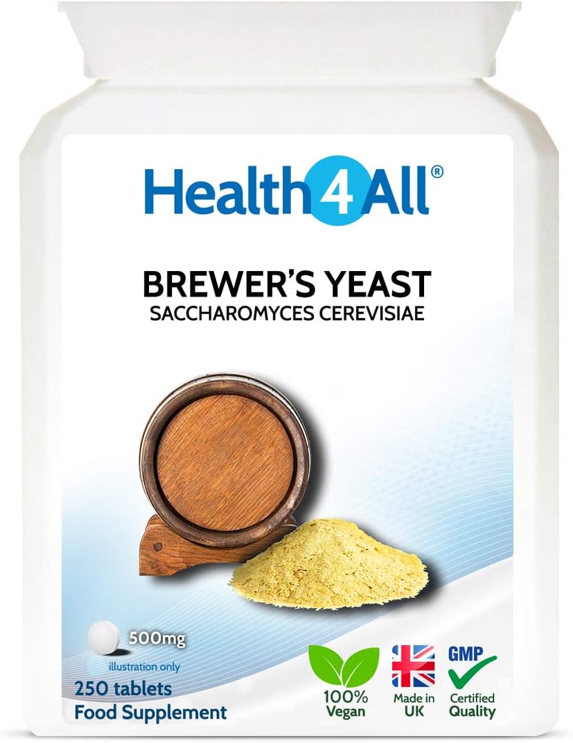 Brewers Yeast 500mg 250 Tablets (V) Saccharomyces cerevisiae, Natural