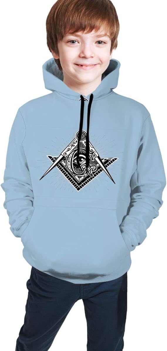 Amazon Co Jp フリーメイソン 長袖 おしゃれ パーカー カジ シンプル カジュアル おしゃれ プルオーバー 3dプリント 創意設計 大きいサイズ ュアルプルオーバー男の子 女の子 スウェット 服 ファッション小物