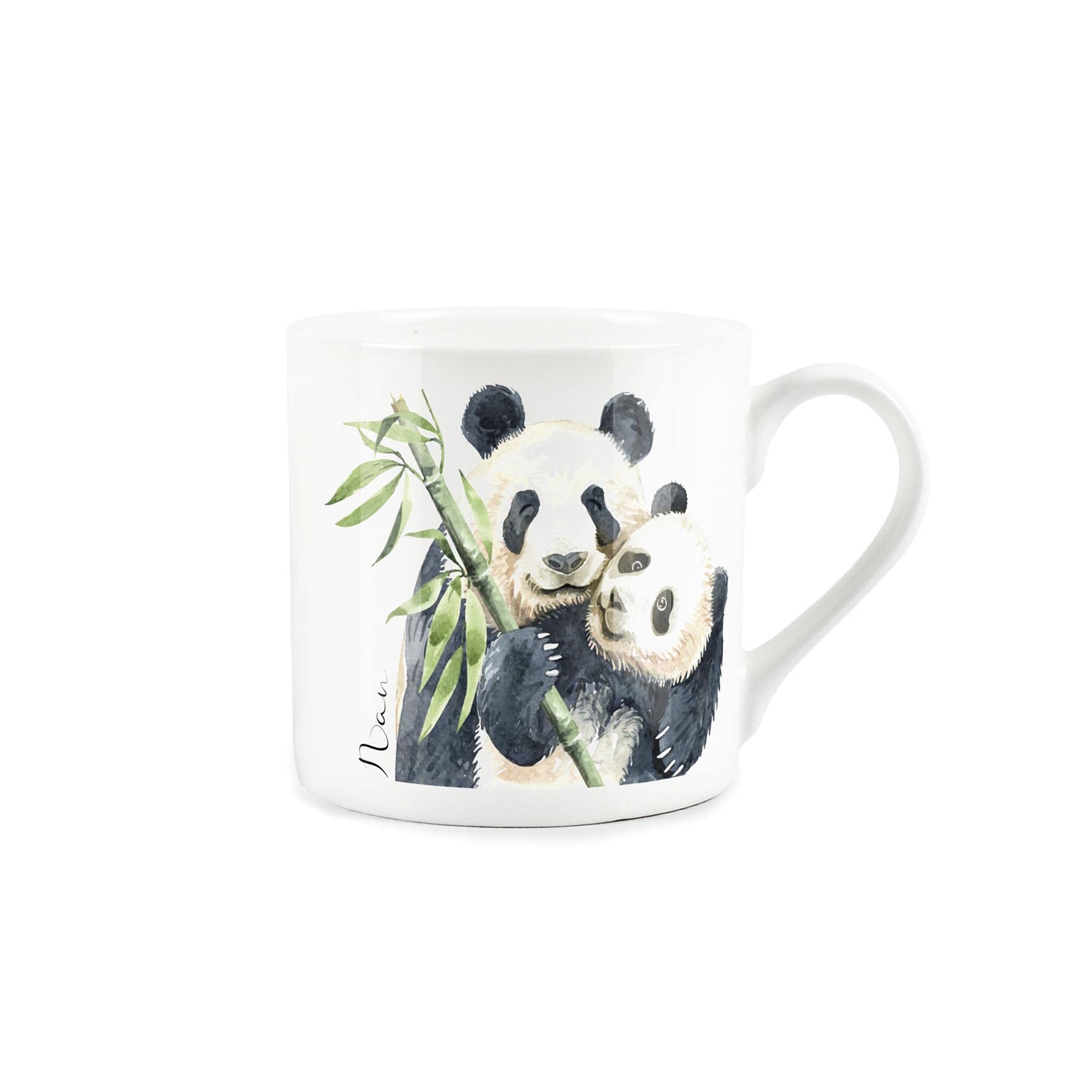 Purely Home Panda Nan Wildlife Mug - Fine Bone China White Coffee/Tea Present Gift