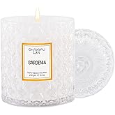 Chloefu LAN Gardenia Scented Candles for Home, Natural Soy Candle Gifts for Home Decor, Birthday Candless Gift for Women, Holiday Gifts, 8.1oz 55 Hours Burn