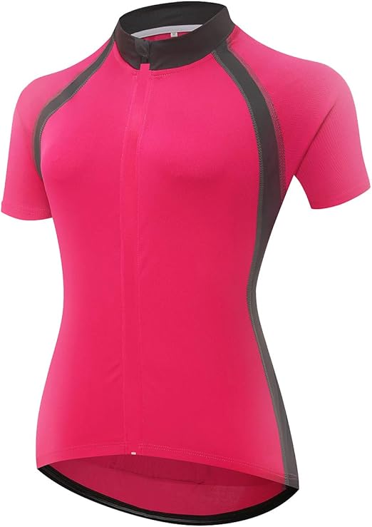 Comcrib Damen Radsport Shirt Kurzarm Sport Shirt Atmungsaktiv MTB