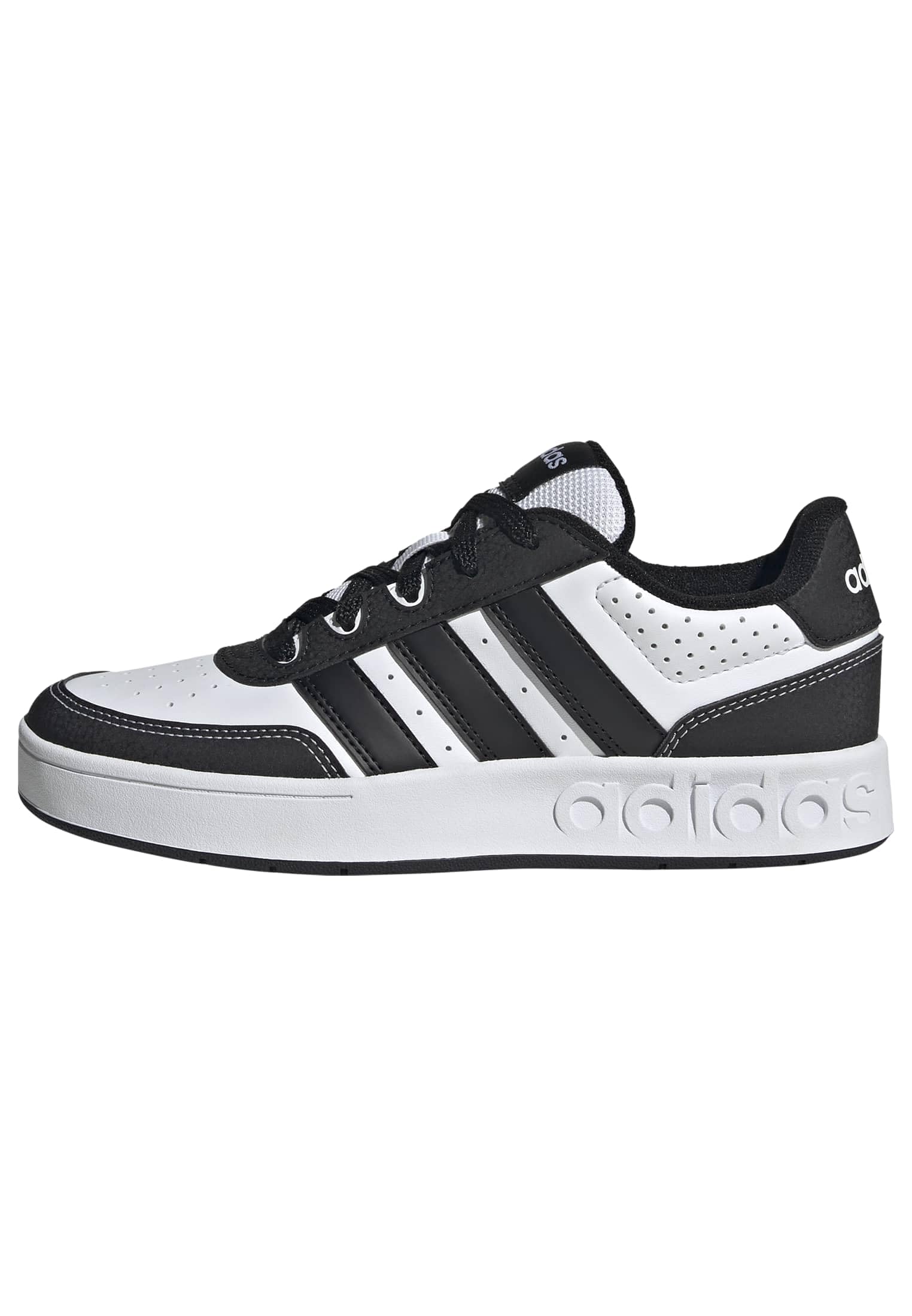adidas Unisex-Kids Breakbase, White/Black/White, 4
