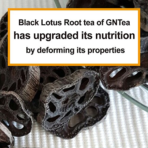 [GNTea] Korea tea, Black Lotus Root Tea(bulk) 0.53oz, new fresh, comfortable mind and body, Cleansing the blood, Handmade Roasting and Cutting, 9 times dried and steamed - Thumbnail 3