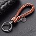 Zorratin Braided Weave Leather Key Fob Keychain Ring Grip Universal fit All Car Models