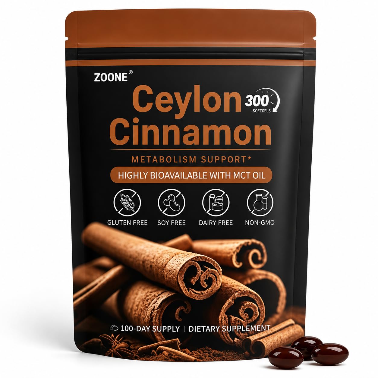 Ceylon Cinnamon Softgels with MCT Oil
