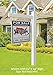 4Ever Products Vinyl PVC Real Estate Sign Post - White with Flat Cap - 5' Post