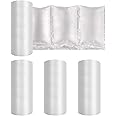 JZBRAIN Air Cushion Film 72002 Air Bubble Bags Wrap Packing Roll,4 Rolls 200mm X 100mm X 200m X 0.02mm Air Cushion Films ONLY Compatible with JZBRAIN Air Cushion Machine(4 Rolls)