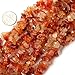 6-8mm Red Carnelian Gravel Gemstone Chips Beads Freeform Orange Red 34