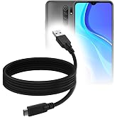 BoxWave Cable Compatible with Xiaomi Redmi 9A - DirectSync - USB 3.0 A to USB 3.1 Type C, USB C Charge and Sync Cable - 6ft - Black