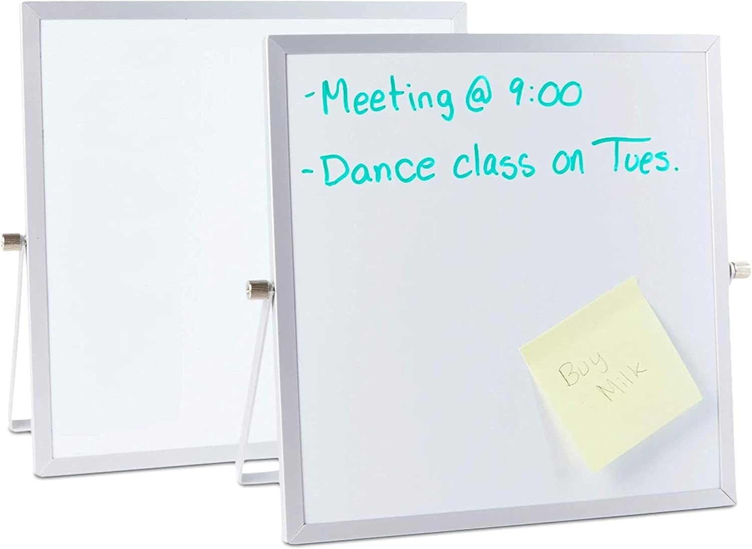 Magnetic Dry Erase Boards, Table Top Easels (10 x 10 Inches, 2 Pack) : Office Products