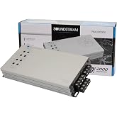 Soundstream Picasso Nano PN4.2000DX, Compact Car Stereo Amplifier, 2000W Peak Power Voice Amp, 4 Channel Stereo Amp, 4 Ch Amplifier for Speakers, Highs