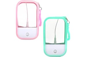 2 PCS Press Spray Bottle, Compatible with Touch-land Hand Sanitizer, Refillable Hand Sanitizer Spray Case, Portable 30ml Trav