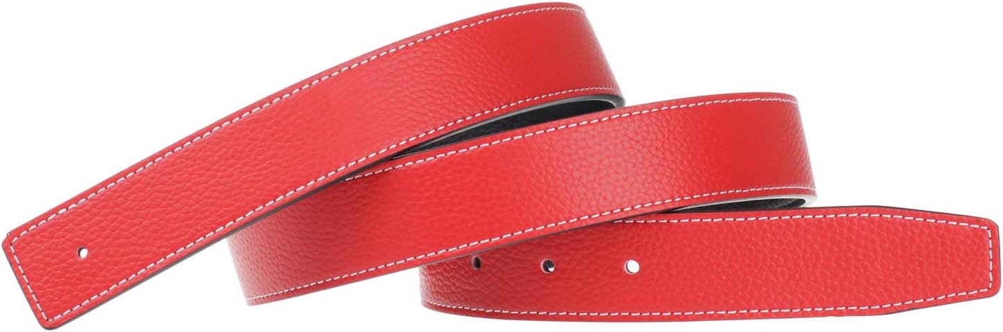 Replacement Belt Reversible Replacement Strap Genuine Leather 1 1/4inch Wide - for H buckle