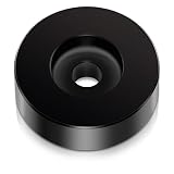 45 Record Adapter for Turntable RPM Record Player for 7 Inch Vinyl Players Turntables Solid Aluminum Dome(Black)
