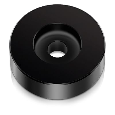 45 Record Adapter for Turntable RPM Record Player for 7 Inch Vinyl Players Turntables Solid Aluminum Dome(Black)