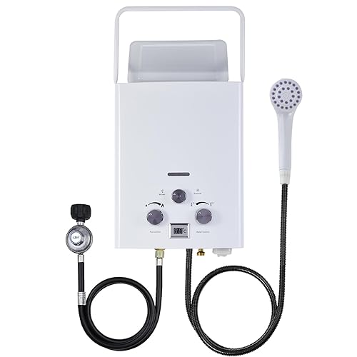 Propane Tankless Water Heater, 12KW Gas, 8L Portable Electric