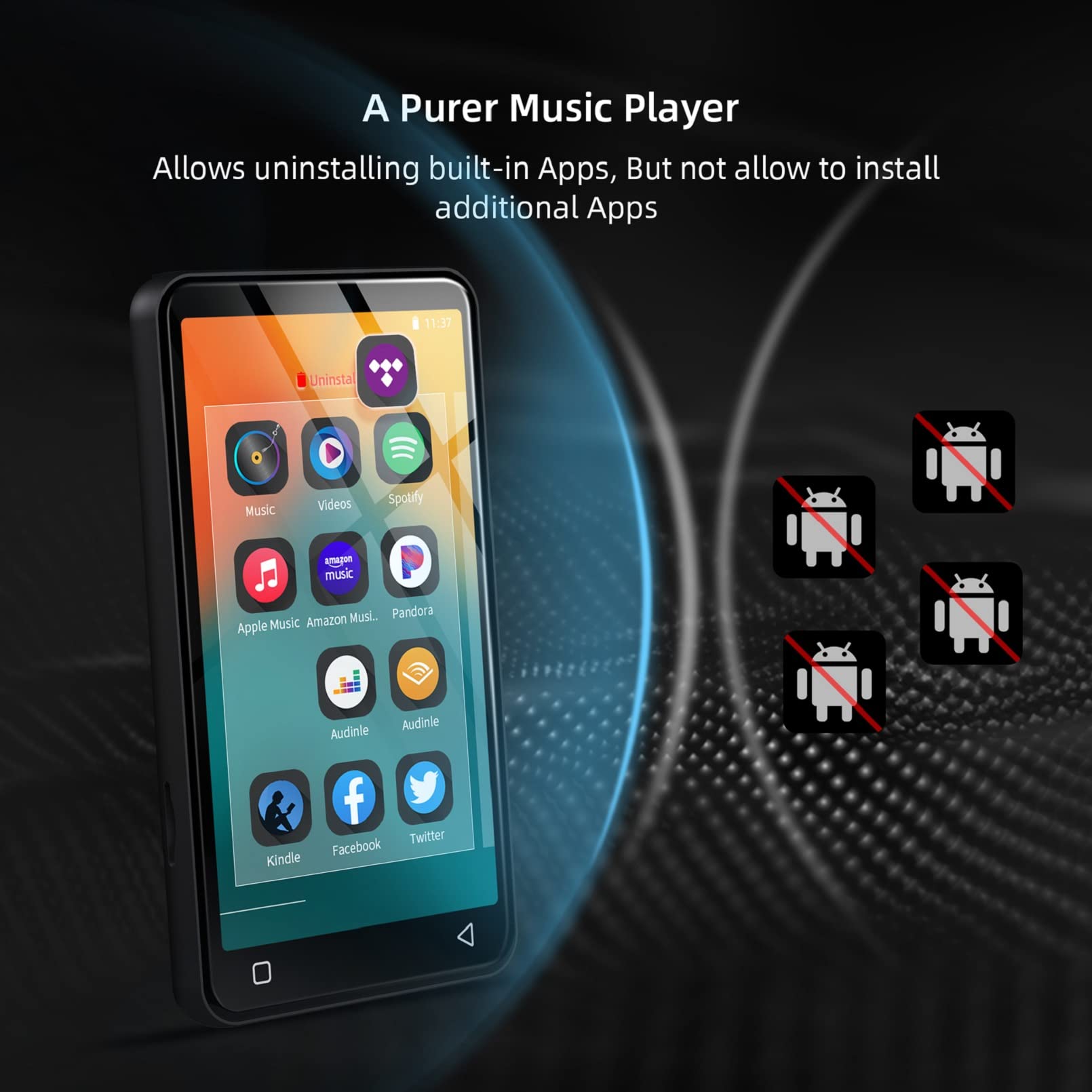 MP3 Player with Bluetooth and WiFi, 4