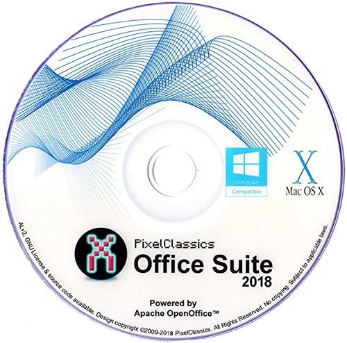 Office Suite 2018 Microsoft Excel Compatible Spreadsheet Software CD Powered by Apache OpenOfficeTM for PC Windows 10 8.1 8 7 Vista XP 32 64 Bit &amp; Mac OS X - No Yearly Subscription!