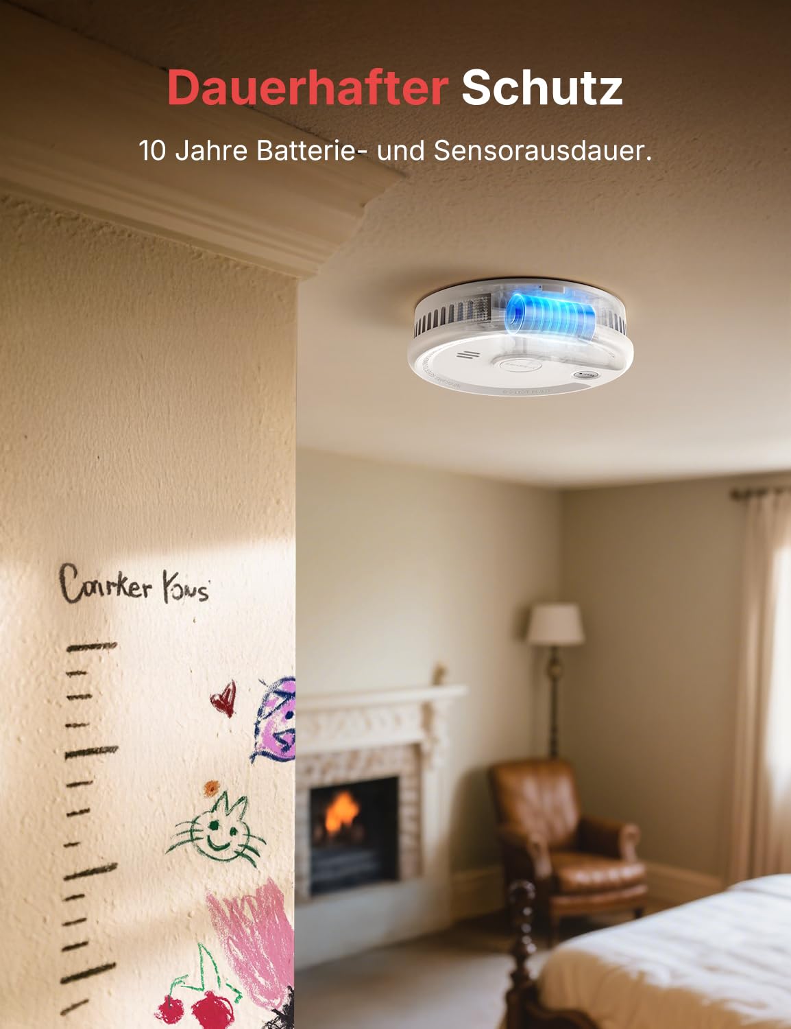 X-Sense Rauchmelder mit 10-Jahres-Batterie, Zertifiziert nach EN 14604, Brandmelder mit Magnethalterung, Standby ohne LED-Blinksignal, Test-/Stummschaltungstaste, ultraschlank, XS0G-SN, 6 Stück 6