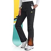 IGOLUMON Snow Ski Pants Womens Waterproof Fleece Lined Pants Winter Insulated Softshell for Hiking Snowboard Outdoor